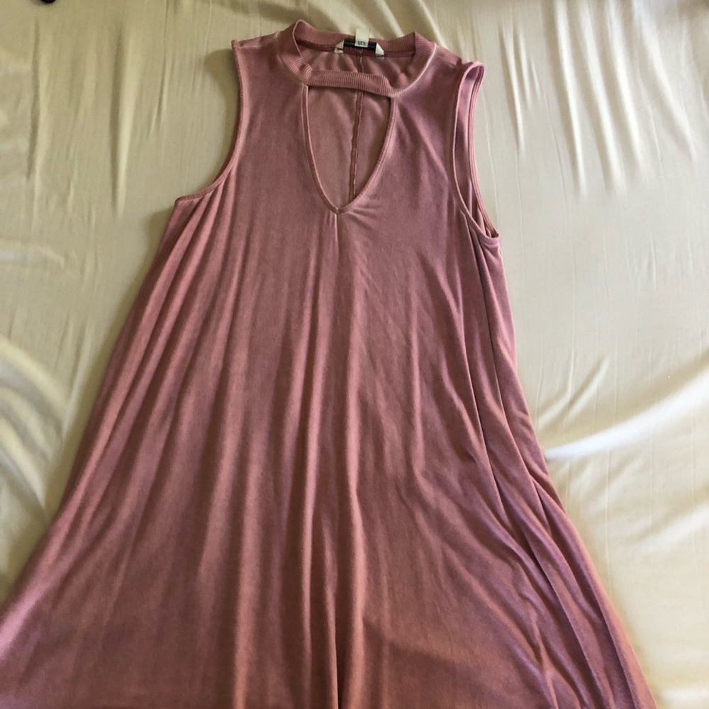 Soft Mauve T-shirt Dress